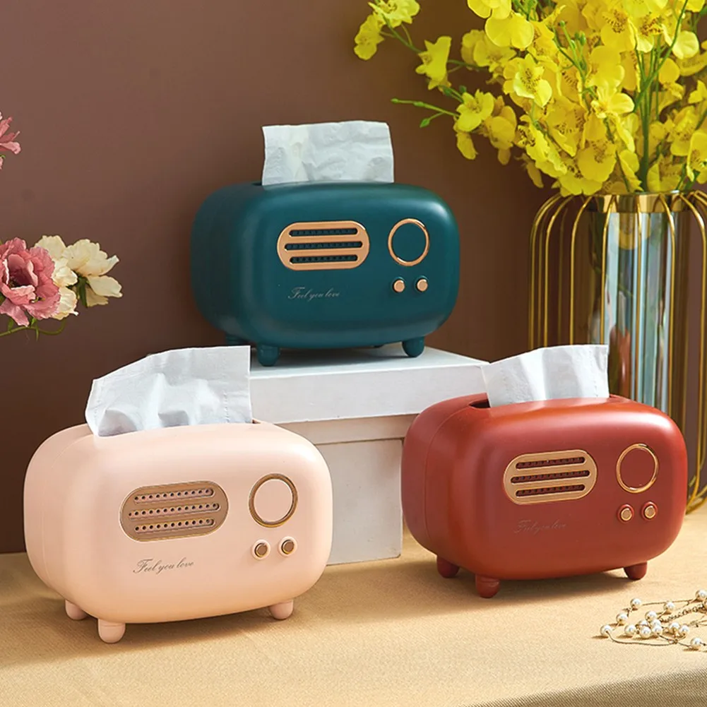 Retro Radio Model Tissue Box Desktop Paper Holder Vintage Dispenser Storage Napkin Case Organizer Wet Wipes Decoration Box
Retro Radio Model Tissue Box Desktop Paper Holder Vintage Dispenser Storage Napkin Case Organizer Wet Wipes Decoration Box
