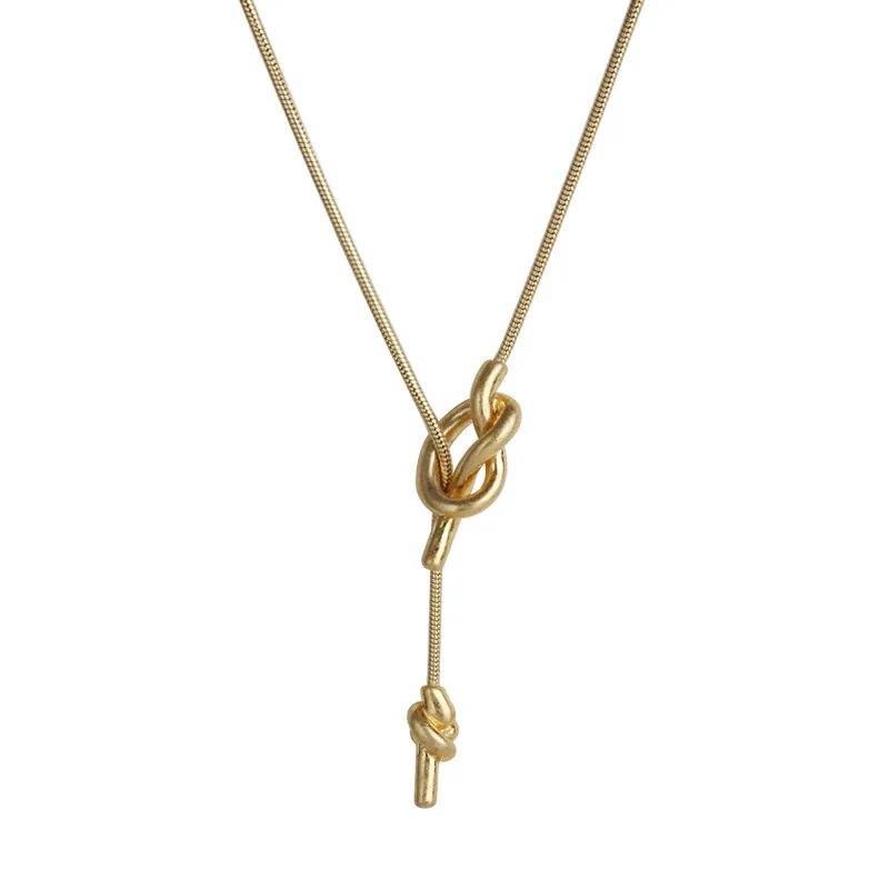 2020 Fashion Jewelry Necklace Women's Vacuum Plated Copper Tire Gold Sweater Chain Rope Knot Soft Snake Chain Accessories
2020 Fashion Jewelry Necklace Women's Vacuum Plated Copper Tire Gold Sweater Chain Rope Knot Soft Snake Chain Accessories