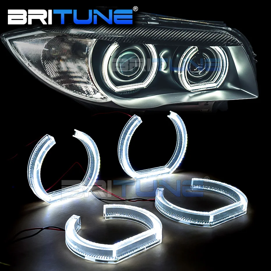 

Britune Angel Eyes For BMW E60 E91 E92 F31 F30 E93 Tuning DTM Style Halo Rings Crystal LED Switchback Lights Car Accessories DIY