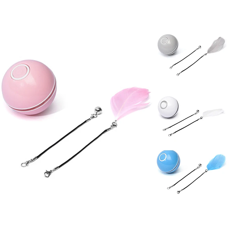 Cat Toy Colorful LED Self Rotating Ball with Catnip Bell and Feather Toys USB Rechargeable Cat Kitten Ball Toy
Cat Toy Colorful LED Self Rotating Ball with Catnip Bell and Feather Toys USB Rechargeable Cat Kitten Ball Toy