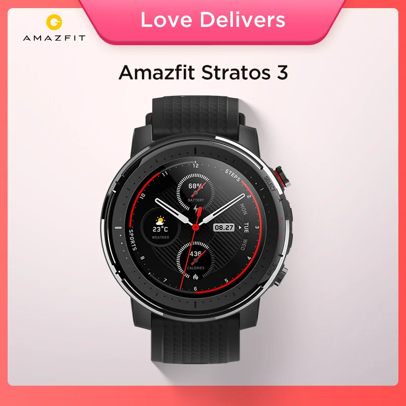 IN Stock Global Version New Amazfit Stratos 3 Smart Watch GPS 5ATM Bluetooth Music Dual Mode 14 Days Smartwatch For Android 2019
IN Stock Global Version New Amazfit Stratos 3 Smart Watch GPS 5ATM Bluetooth Music Dual Mode 14 Days Smartwatch For Android 2019