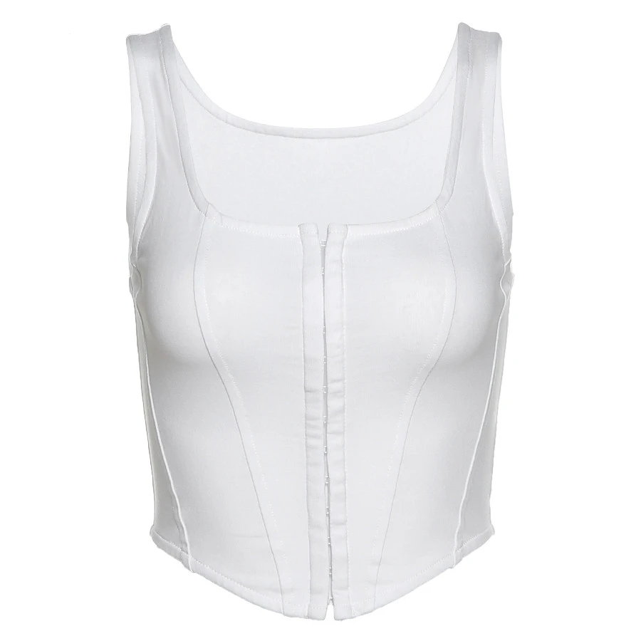Solid Fashionable Sexy Slim Vest Crop Top Women Casual Sleeveless Streetwear Lady White Black Tank Top 2021 New
Solid Fashionable Sexy Slim Vest Crop Top Women Casual Sleeveless Streetwear Lady White Black Tank Top 2021 New
