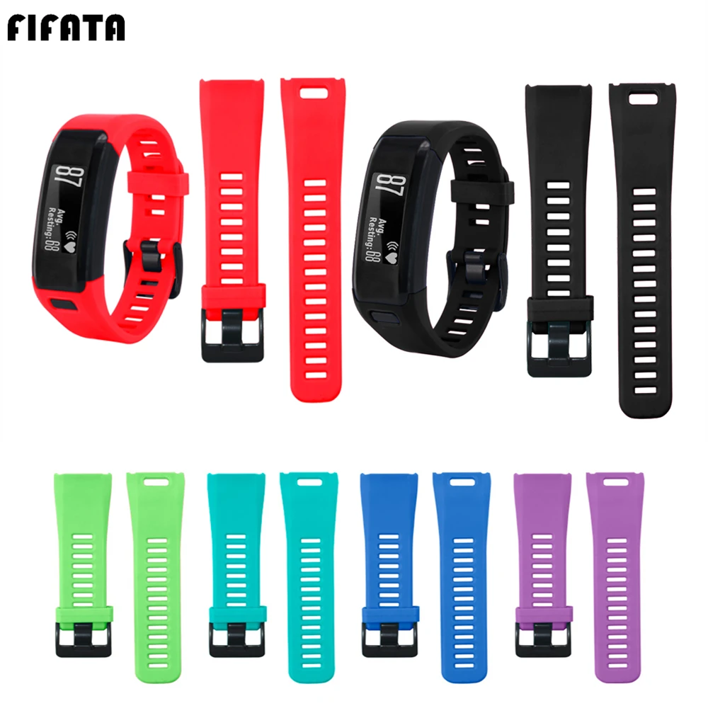 FIFATA для Garmin Vivosmart HR Smart Watch Sport ремни силиконовый ремешок часов Vivo сменный