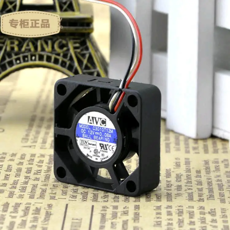Оригинальный подлинный для c3010t12m dc12v 0.08a3cm маленький вентилятор охлаждающий