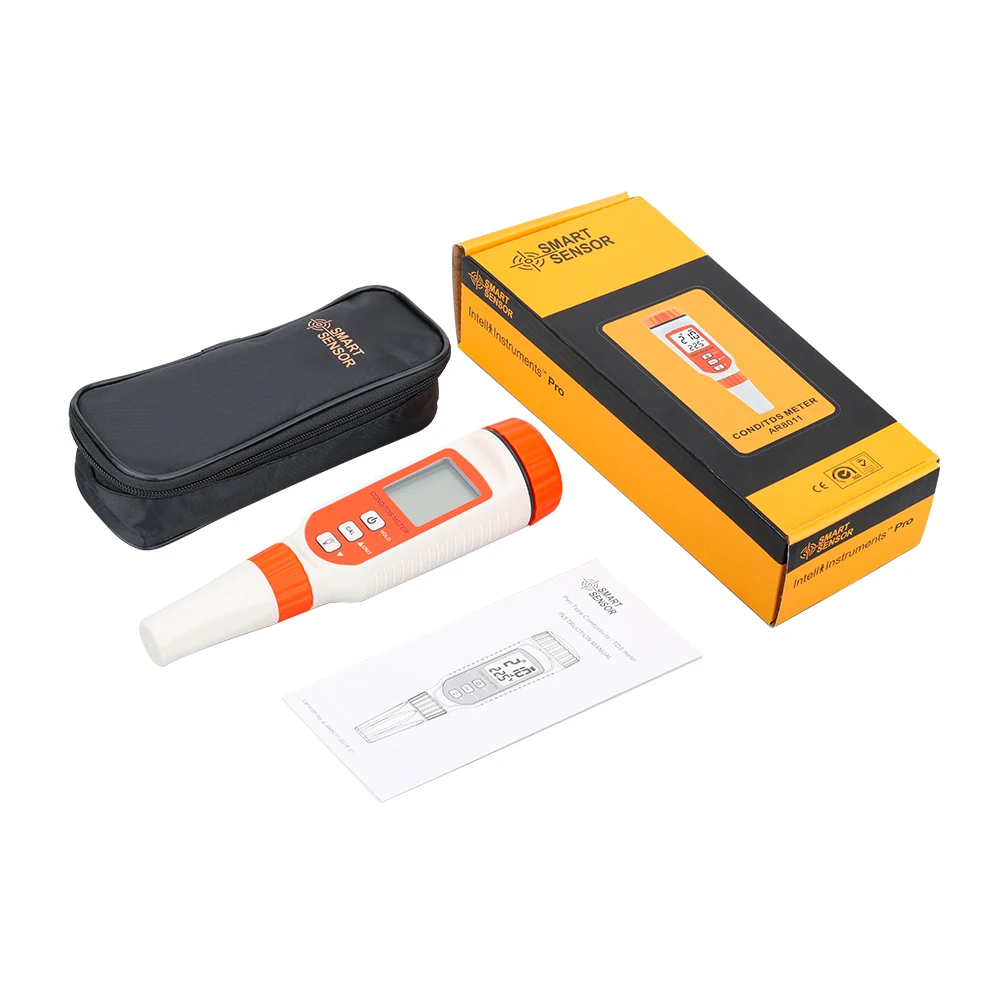 Professional Digital Water Quality Meter Conductivity Analyzer Total Dissolved Solid TDS/COND TEMP Temperature Tester AR8011 
Professional Digital Water Quality Meter Conductivity Analyzer Total Dissolved Solid TDS/COND TEMP Temperature Tester AR8011