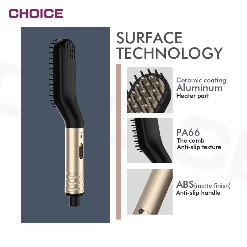 Private Label Hair Tools Fast Heating Beard Straightening Mini Mens Hair Brush Electric Hot Comb
Private Label Hair Tools Fast Heating Beard Straightening Mini Mens Hair Brush Electric Hot Comb
