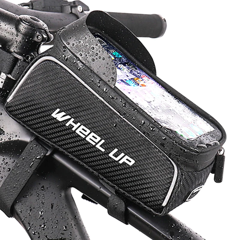 WHEEL UP Rainproof Bike Frame Bag Touch Screen Cycling Phone Bag 6.5 Inch Mobile Phone Case Bicycle Top Tube Bag with Sun Visor
WHEEL UP Rainproof Bike Frame Bag Touch Screen Cycling Phone Bag 6.5 Inch Mobile Phone Case Bicycle Top Tube Bag with Sun Visor