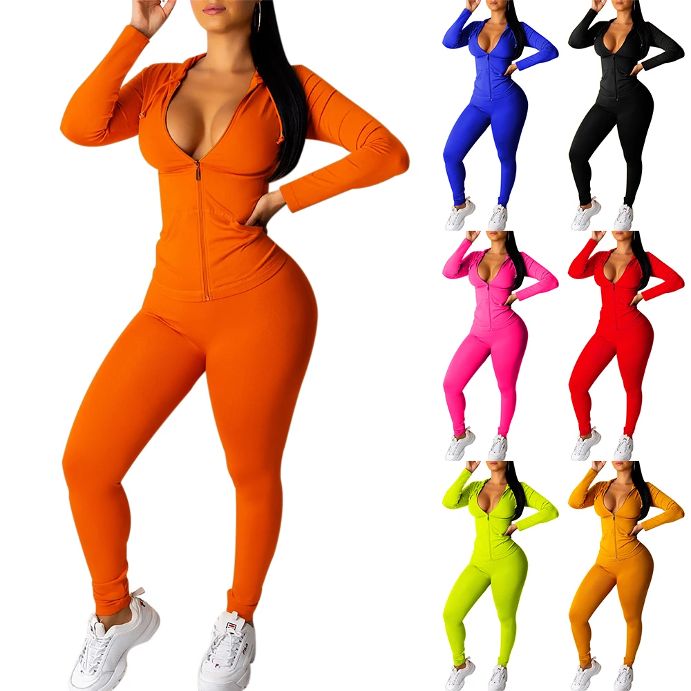 autumn two piece set women long sleeve hooded zipper pocket sporty Jackets+leggings matching sets workout stretchy outfits
autumn two piece set women long sleeve hooded zipper pocket sporty Jackets+leggings matching sets workout stretchy outfits