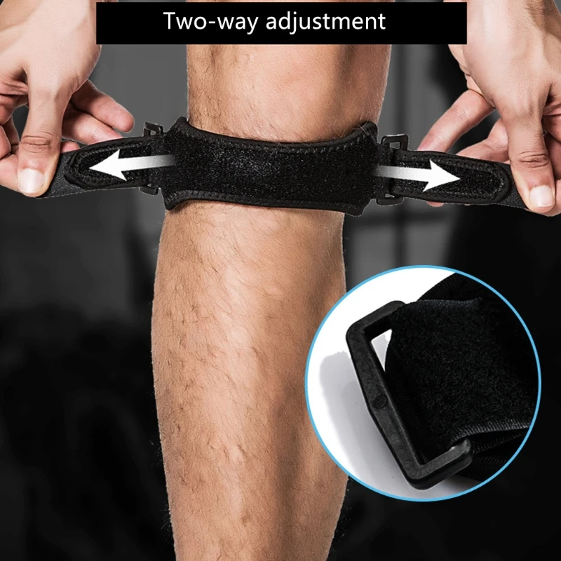 Adjustable Knee Strap Guard Pad Belted Patella Tendon Sports Brace Support Wrap E65F
Adjustable Knee Strap Guard Pad Belted Patella Tendon Sports Brace Support Wrap E65F