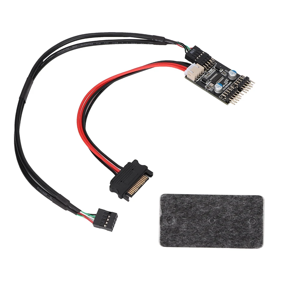 1 Male to 2 Male Port USB 2.0 Header 9PIN to Dual 9PIN Extension HUB with SATA Power Cable multilier multilier
1 Male to 2 Male Port USB 2.0 Header 9PIN to Dual 9PIN Extension HUB with SATA Power Cable multilier multilier