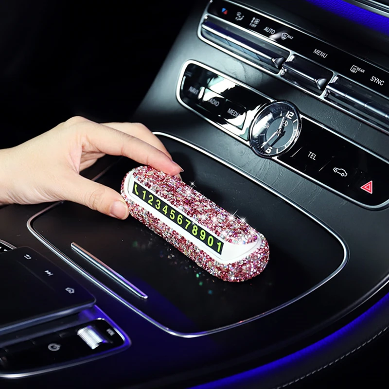 Diamond Crystal Temporary Car Parking Card Phone Number Card Night Light Hidden Number Plate Car Temporary Parking Card
Diamond Crystal Temporary Car Parking Card Phone Number Card Night Light Hidden Number Plate Car Temporary Parking Card