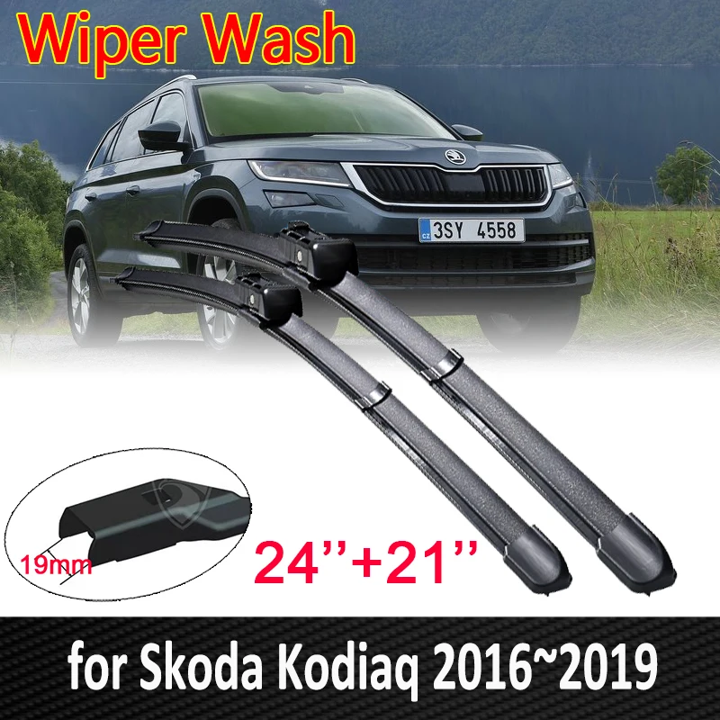 for Skoda Kodiaq 2016~2019 2017 2018 Car Wiper Blades Front Windscreen Windshield Wipers Car Accessories Stickers
for Skoda Kodiaq 2016~2019 2017 2018 Car Wiper Blades Front Windscreen Windshield Wipers Car Accessories Stickers
