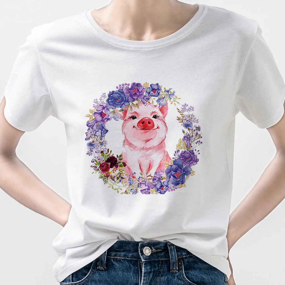 Summer Women T-shirt Beautiful Purple Wreath Happy Pig Printed Personalized Young Shirt Woman Shirt Clothes Y2k Fashion
Summer Women T-shirt Beautiful Purple Wreath Happy Pig Printed Personalized Young Shirt Woman Shirt Clothes Y2k Fashion