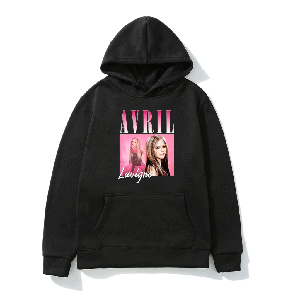 Avril Lavigne Classic Pop Singer Hip-hop Pullover Winter Long-sleeved Thickening Women's Loose Casual Hoodie Warm Sweatshirt Man
Avril Lavigne Classic Pop Singer Hip-hop Pullover Winter Long-sleeved Thickening Women's Loose Casual Hoodie Warm Sweatshirt Man