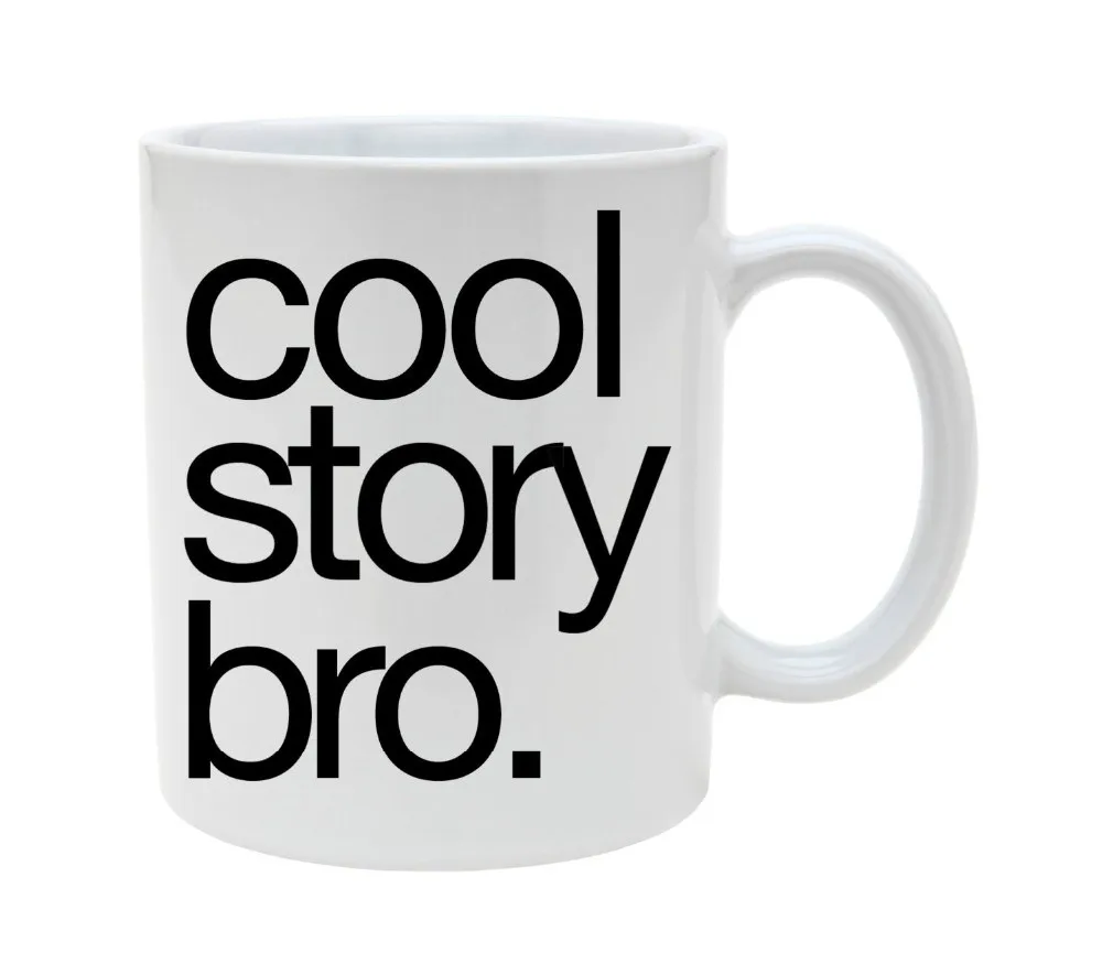 Кружка с надписью "Cool Story Bro" кружка для чая чашка молока чашки вина пива