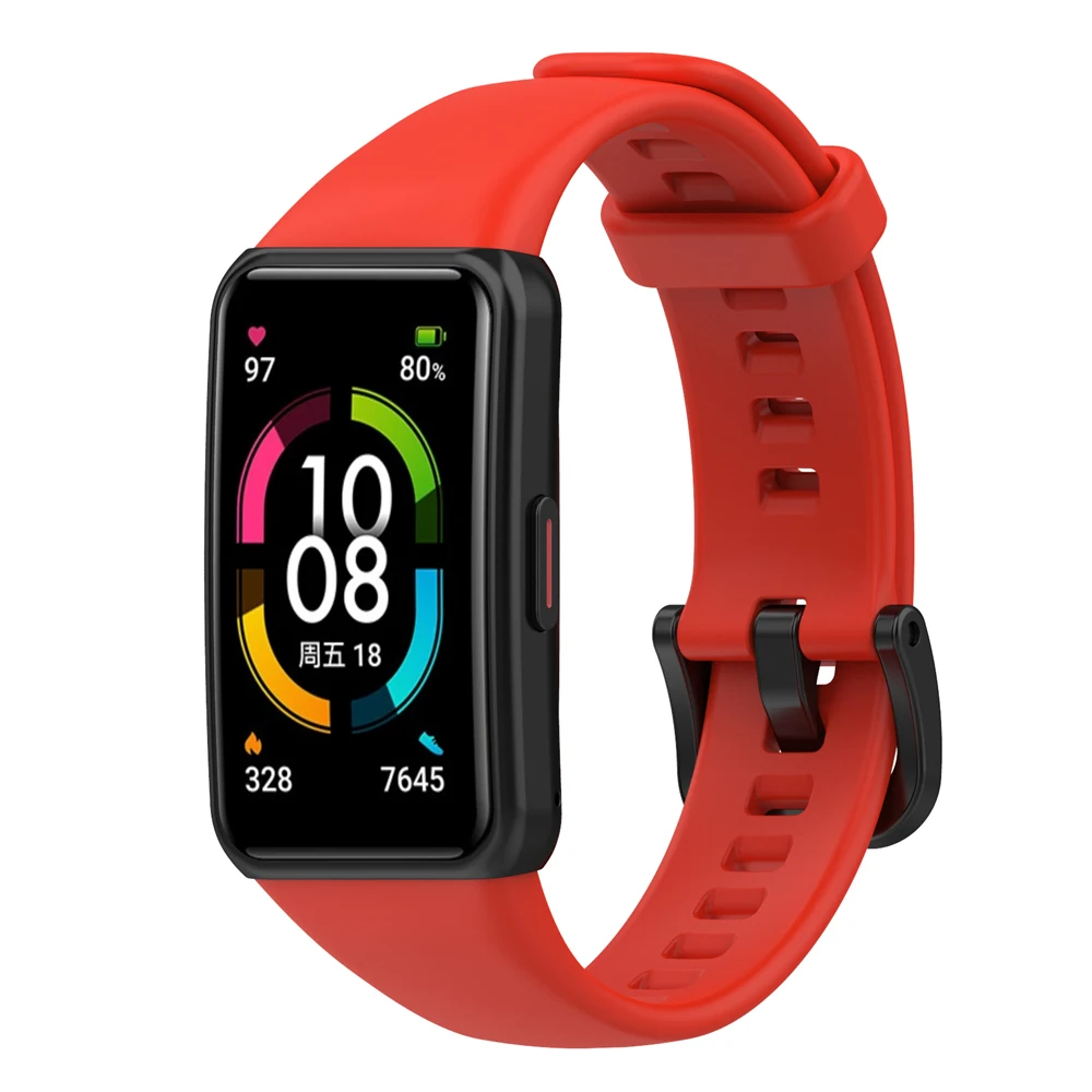 Ремешок для часов Huawei Band 6 сменный спортивный силиконовый браслет Honor | Наручные