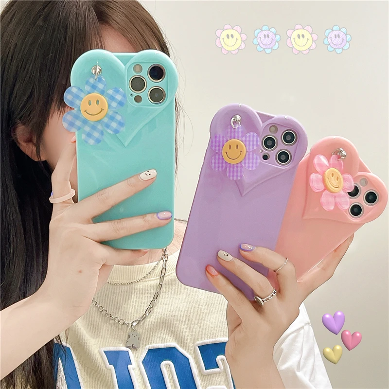 Pink Heart Lens Sunflower Smiley Face Pendant Couple Gift Silicone Phone Case for Iphone 12 11 Pro Max Xs Xr 7 8 Plus X Se Cover
Pink Heart Lens Sunflower Smiley Face Pendant Couple Gift Silicone Phone Case for Iphone 12 11 Pro Max Xs Xr 7 8 Plus X Se Cover