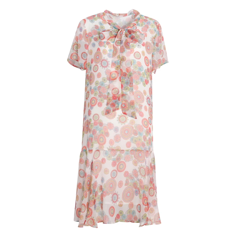 Printed Silk Dress Women's Waist Hugging Slim Silk Temperament Long Short Sleeve Floral A- line Dress 2020 Fashion New Style
Printed Silk Dress Women's Waist Hugging Slim Silk Temperament Long Short Sleeve Floral A- line Dress 2020 Fashion New Style