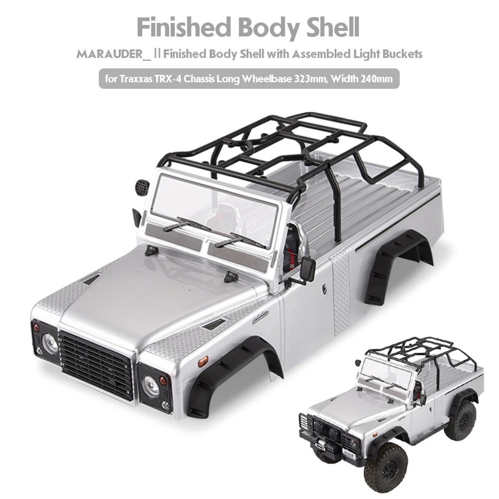 Killerbody MARAUDER RC Car Body Shell Kit w/ Light Buckets for 323mm Wheelbase Traxxas Chassis RC Crawler Off-road
Killerbody MARAUDER RC Car Body Shell Kit w/ Light Buckets for 323mm Wheelbase Traxxas Chassis RC Crawler Off-road