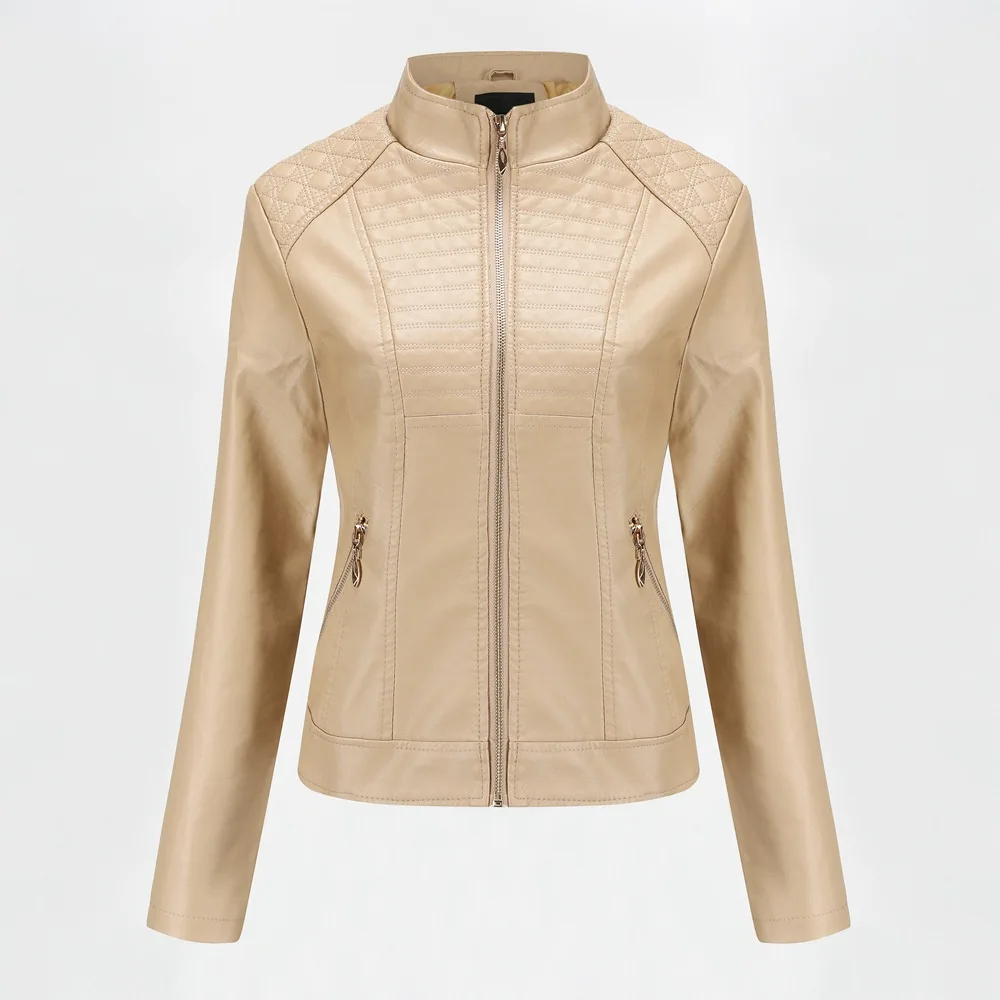 New Motor Casual Vintage Leather Jacket Women 2020 Autumn Winter Biker Pockets PU Leather Jacket Coat Women's Hombres Outwear 
New Motor Casual Vintage Leather Jacket Women 2020 Autumn Winter Biker Pockets PU Leather Jacket Coat Women's Hombres Outwear