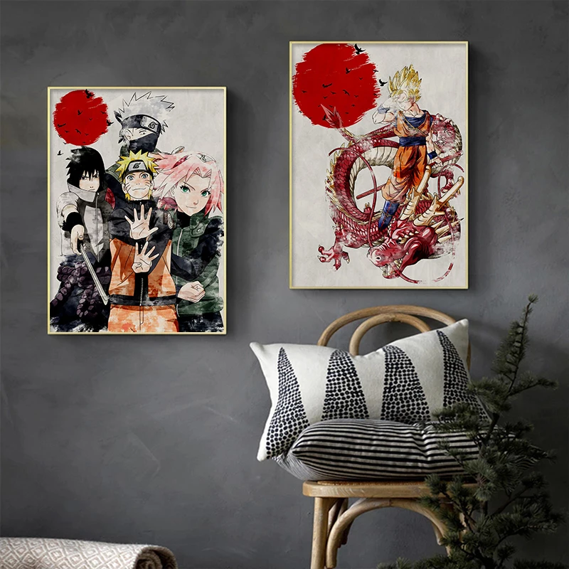 Japanese Anime Poster Dragon Ball Naruto Red Sun Retro Canvas Painting Wall Decoration Posters and Prints Kids Room Decor Mural
Japanese Anime Poster Dragon Ball Naruto Red Sun Retro Canvas Painting Wall Decoration Posters and Prints Kids Room Decor Mural