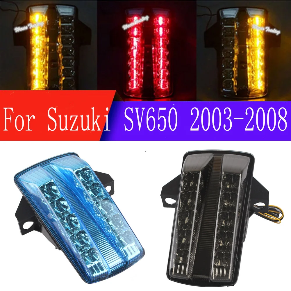Motorcycle LED Brake Lights Stop Rear Indicators Tail Light Turn Signal Lamp For Suzuki SV650/SV-650 2003 2004 2005 06 2007 2008
Motorcycle LED Brake Lights Stop Rear Indicators Tail Light Turn Signal Lamp For Suzuki SV650/SV-650 2003 2004 2005 06 2007 2008