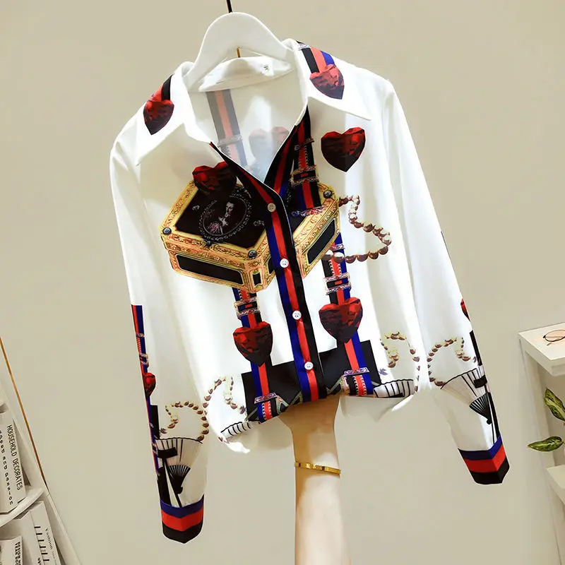 Floral Chiffon shirt 2021 spring new women's dress temperament long sleeve versatile Hong Kong style shirt
Floral Chiffon shirt 2021 spring new women's dress temperament long sleeve versatile Hong Kong style shirt