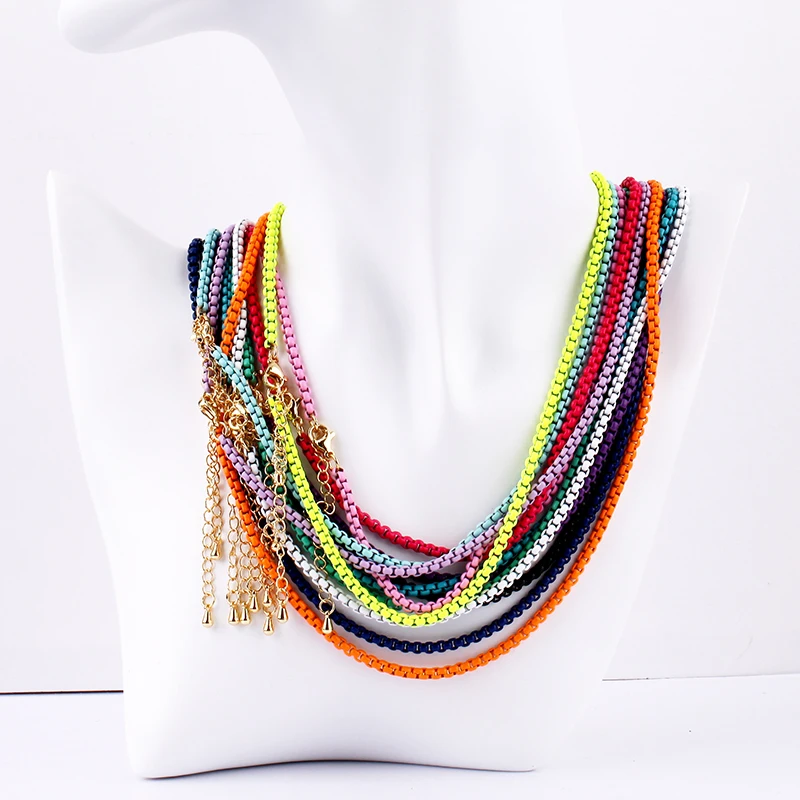 3mm 16 Inch Enamel Round Box Chain Necklace,Neon Red/Pink/Yellow/Green/Blue Fashion Jewelry Party Summer Beach Gift For Her
3mm 16 Inch Enamel Round Box Chain Necklace,Neon Red/Pink/Yellow/Green/Blue Fashion Jewelry Party Summer Beach Gift For Her