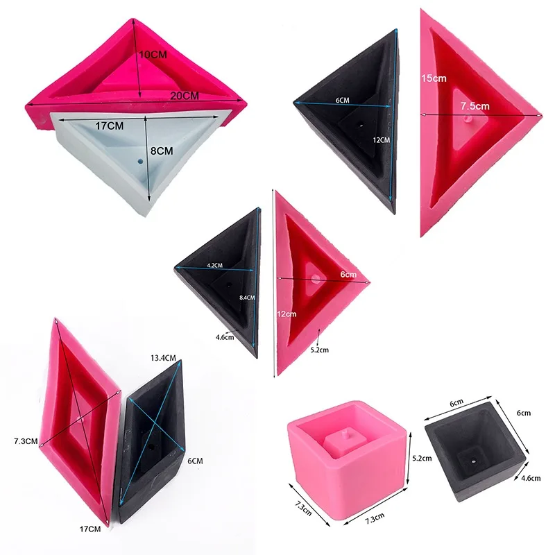 Geometric Shape Silicone Mold Concrete Molds Flower Succulents Plants Cement Planter Mold Home Decor Candlestick Resin Molds
Geometric Shape Silicone Mold Concrete Molds Flower Succulents Plants Cement Planter Mold Home Decor Candlestick Resin Molds