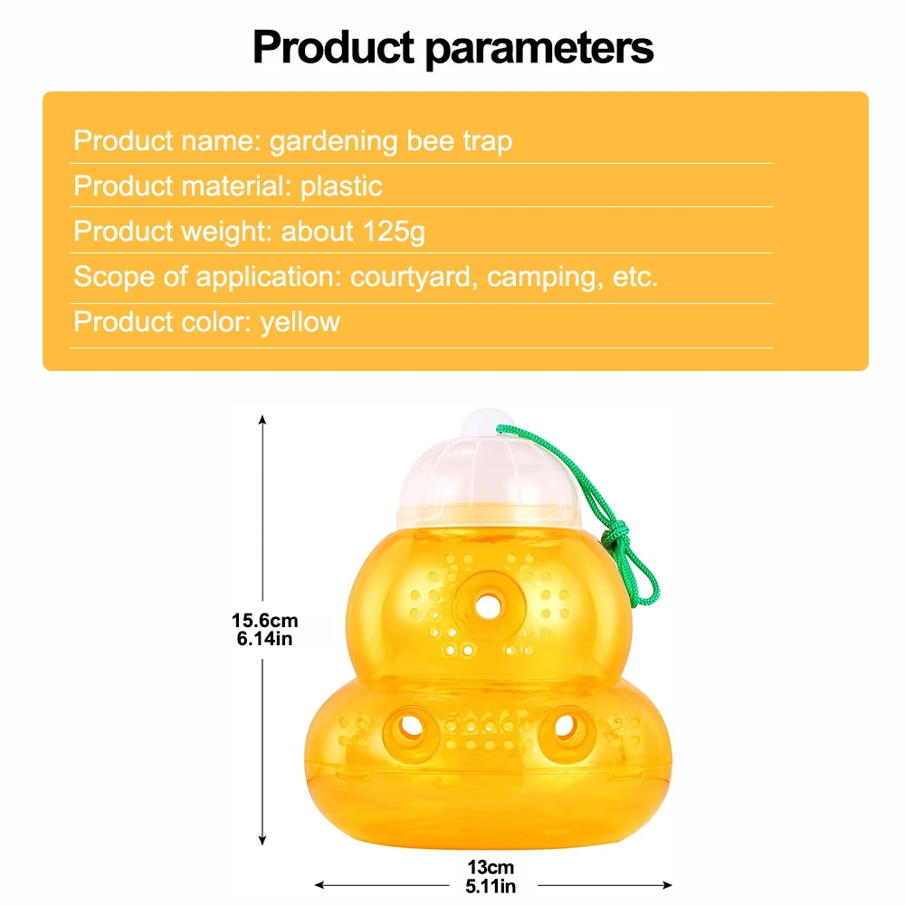 Home Garden Creative Gourd Hanging Bee Wasp Trap Spring Wasp Repellent Hornet Trap Bee Catcher Home Garden Wasp Killer
Home Garden Creative Gourd Hanging Bee Wasp Trap Spring Wasp Repellent Hornet Trap Bee Catcher Home Garden Wasp Killer