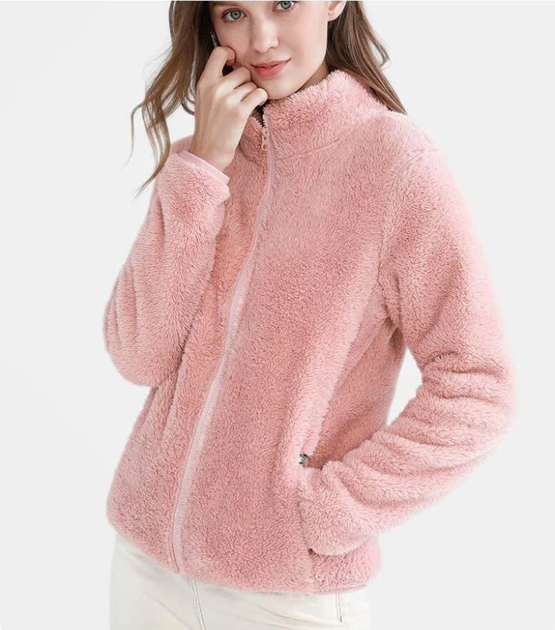 Smooth zipper women's jacket, thick long sleeve sweatshirt, kangaroo pocket, full coat, soft and warm,
Smooth zipper women's jacket, thick long sleeve sweatshirt, kangaroo pocket, full coat, soft and warm,