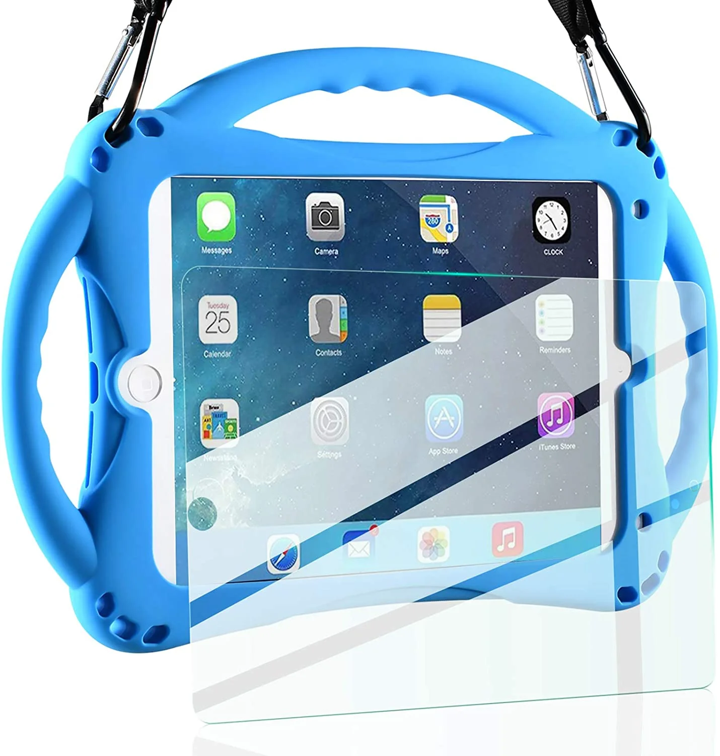 iPad Mini Case Kids Shockproof Handle Stand Cover with Tempered Glass Screen Protector for iPad Mini, Mini 2, Mini 3 ,Mini4
iPad Mini Case Kids Shockproof Handle Stand Cover with Tempered Glass Screen Protector for iPad Mini, Mini 2, Mini 3 ,Mini4