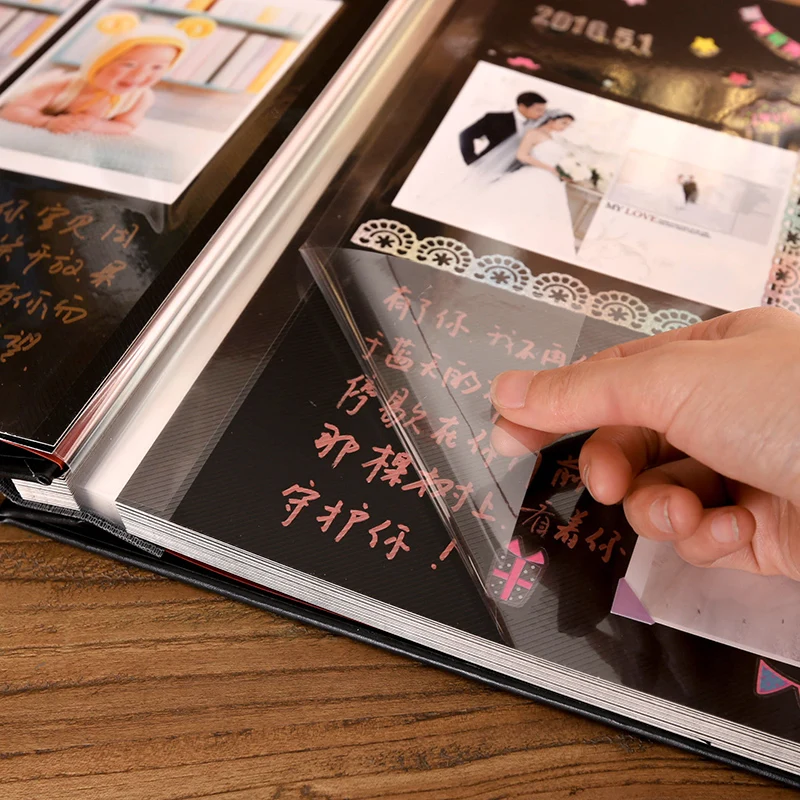 PA19 Self black sheets DIY photo album 12 or18 inch Metallic hardboard cover family commemorative book business lovers birthday
PA19 Self black sheets DIY photo album 12 or18 inch Metallic hardboard cover family commemorative book business lovers birthday