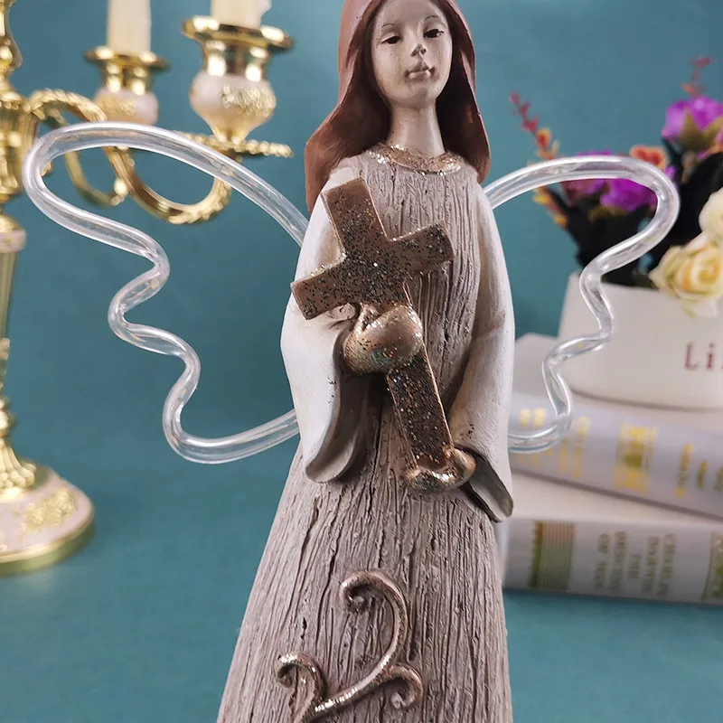 Крест Ангел скульптура девушки украшение дома аксессуары статуи из смолы ремесло скандинавский декор комнаты подарок украшение сказочная ...
Крест Ангел скульптура девушки украшение дома аксессуары статуи из смолы ремесло скандинавский декор комнаты подарок украшение сказочная ...