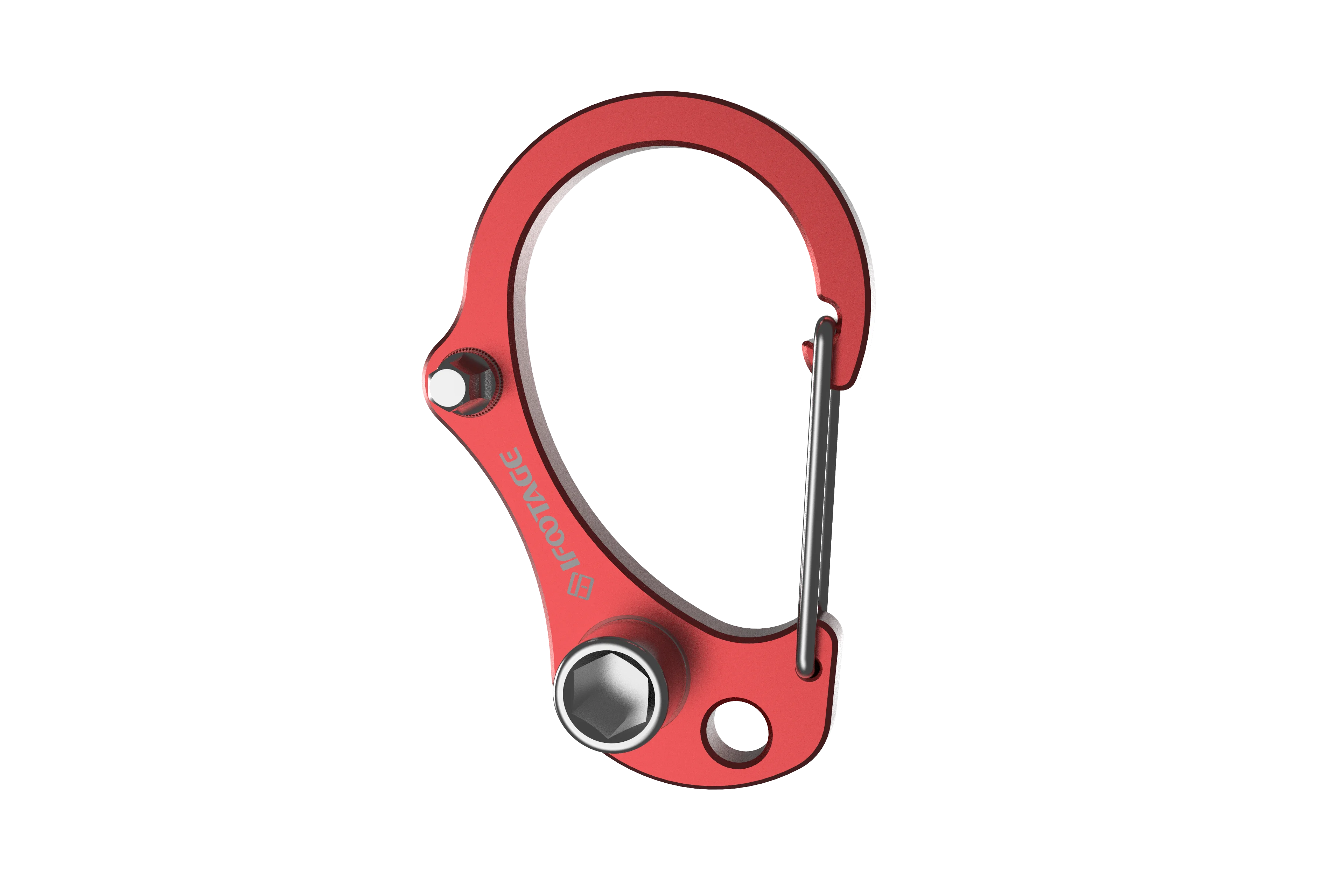 

IFOOTAGE Tool Hook Red, Multifunctional 3-in-1 Camera Hex Tool with 4mm Hex Wrench, Handy 7mm# Hex Socket, Slotted Screw Tool