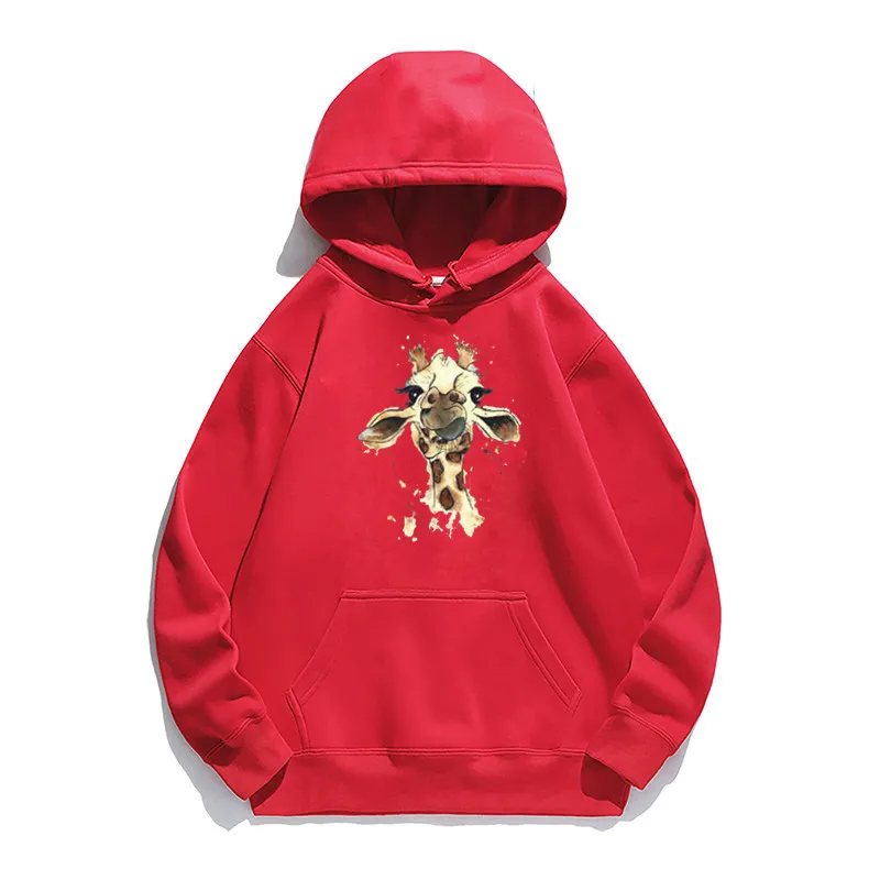 Women Hoodie Giraffe Printed Hoodies Women Fleece Long Sleeve Loose Sweatshirt with Hat Girls Pullovers Winter
Women Hoodie Giraffe Printed Hoodies Women Fleece Long Sleeve Loose Sweatshirt with Hat Girls Pullovers Winter
