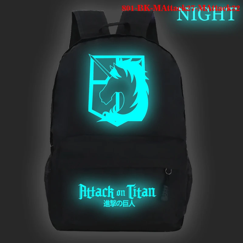 2021 Attack on Titan Backpack Student School Shoulder Bag Luminous Laptop Rucksack Teenage Casual Travel Outdoor Backpacks Gift
2021 Attack on Titan Backpack Student School Shoulder Bag Luminous Laptop Rucksack Teenage Casual Travel Outdoor Backpacks Gift
