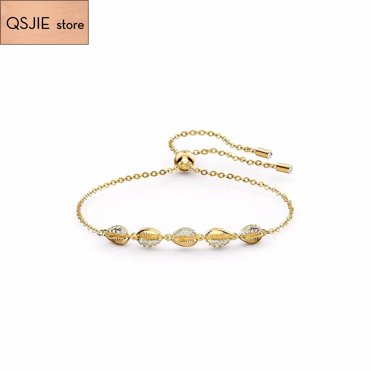 QSJIE High quality SWA new style. Sea's gold shell lady Bracelet Charming fashion jewelry
QSJIE High quality SWA new style. Sea's gold shell lady Bracelet Charming fashion jewelry