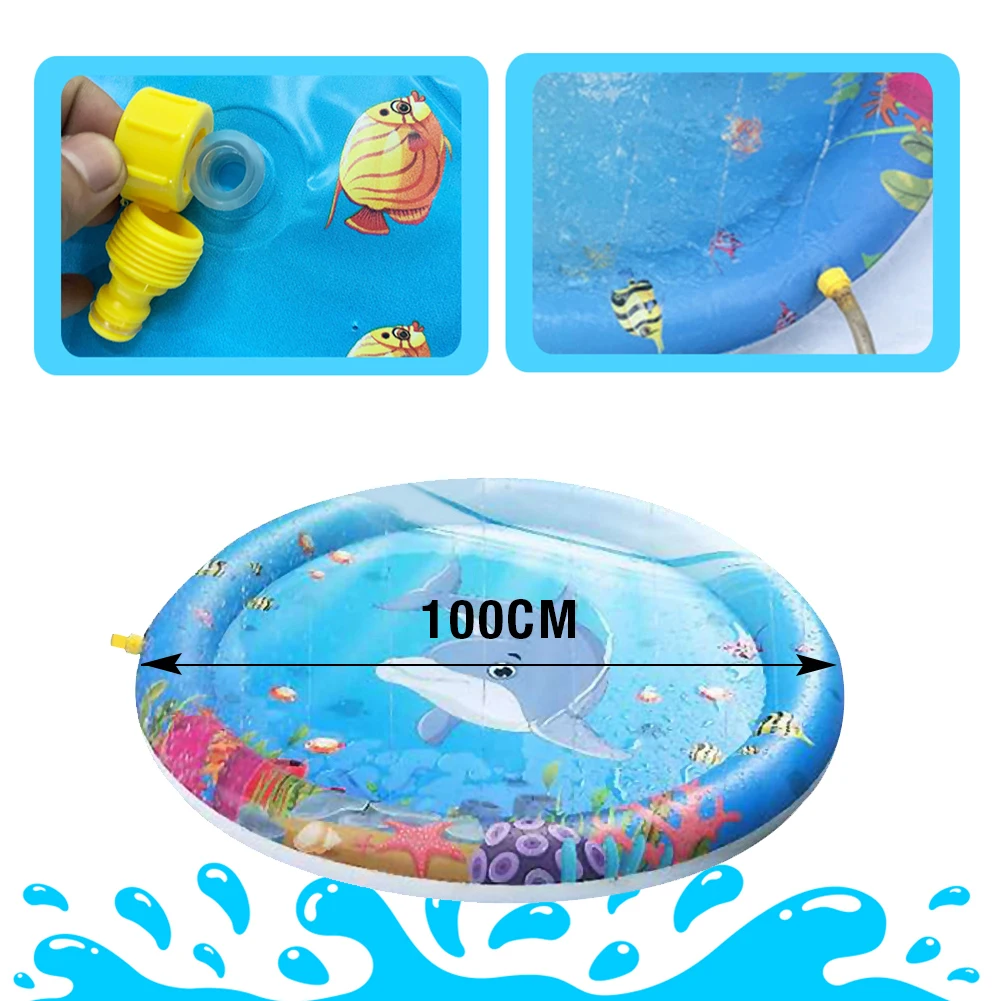 Kids Inflatable Water Spray Pad Round Water Splash Play Pool Playing Sprinkler Mat Yard Outdoor Fun Swimming Pools
Kids Inflatable Water Spray Pad Round Water Splash Play Pool Playing Sprinkler Mat Yard Outdoor Fun Swimming Pools