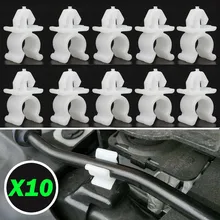 10Pcs Universal Car Fastener Bonnet Hood Rod Holder Clip For Nissan Pathfinder Navara Skyline X-Trail T30