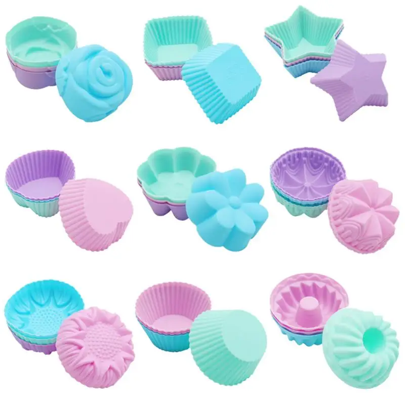 36 PCS DIY Cupcake Mold Silicone Multicolor Baking Cup For Candy Fondant Chocolate Jelly Decoration Mold Kitchen Cake Tool Sets
36 PCS DIY Cupcake Mold Silicone Multicolor Baking Cup For Candy Fondant Chocolate Jelly Decoration Mold Kitchen Cake Tool Sets