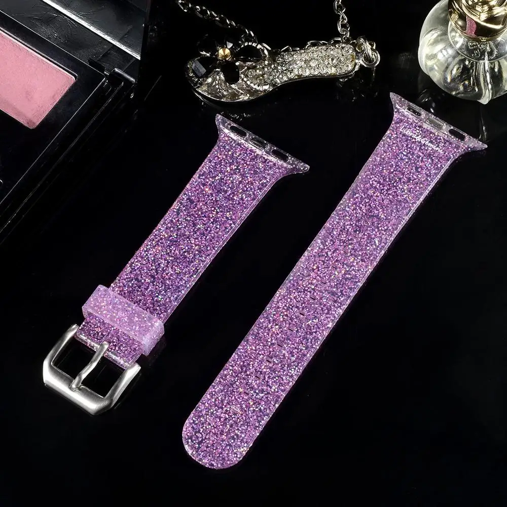 Strap For Apple Watch band 40mm 44mm iWatch 38mm 42mm Bling silicone watchband bracelet Apple watch series 4 3 5 se 6
Strap For Apple Watch band 40mm 44mm iWatch 38mm 42mm Bling silicone watchband bracelet Apple watch series 4 3 5 se 6