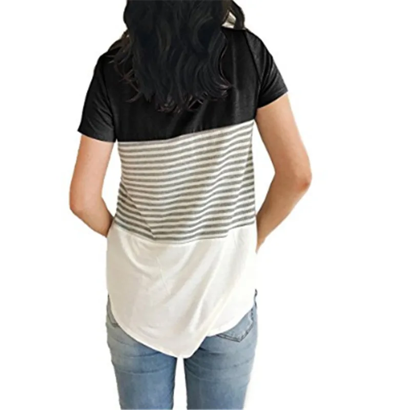 Maternity Breastfeeding Tee Nursing Tops Striped Short Sleeve T-shirt Plus Size S-2XL Maternity Clothing Women Tees
Maternity Breastfeeding Tee Nursing Tops Striped Short Sleeve T-shirt Plus Size S-2XL Maternity Clothing Women Tees
