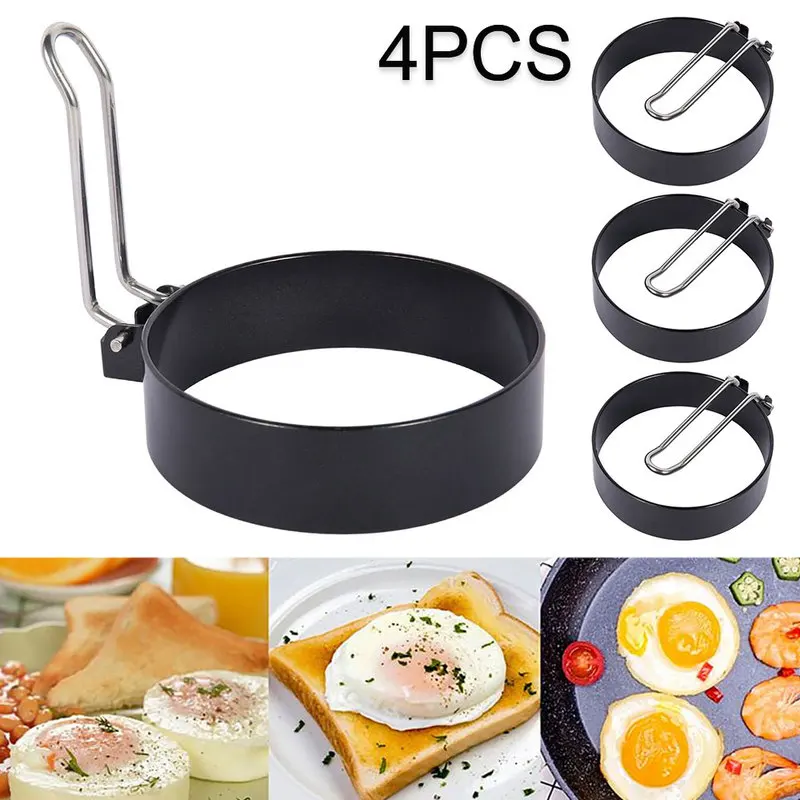 4PCS Stainless Steel Fried Egg Pancake Shaper Omelette Mold Mould Frying Egg Cooking Breakfast Tools Kitchen Accessories
4PCS Stainless Steel Fried Egg Pancake Shaper Omelette Mold Mould Frying Egg Cooking Breakfast Tools Kitchen Accessories