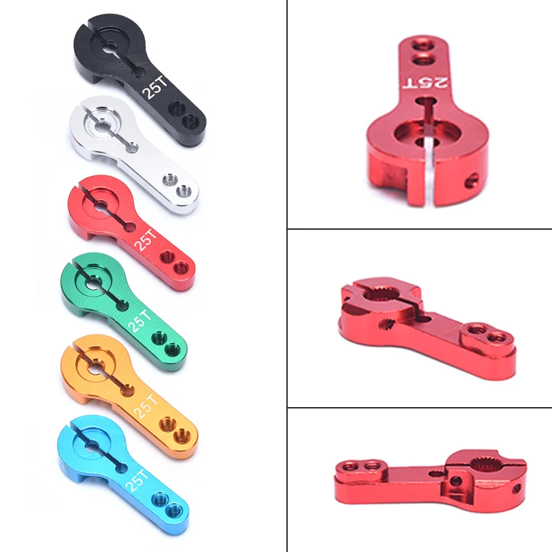 1PC Aluminum Alloy 25T MG995 MG996R Steering Servo Arm Horn for RC Car Crawler Parts 3.4*1.4cm 
1PC Aluminum Alloy 25T MG995 MG996R Steering Servo Arm Horn for RC Car Crawler Parts 3.4*1.4cm