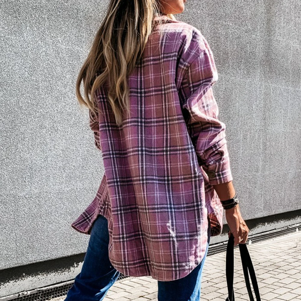 Coat Fleece Sweatshirts Cardigan Women Shirt Jacket Women Stylish Turn Down Collar Pockets Jacket Plaid Buttons Long Shirt Coat
Coat Fleece Sweatshirts Cardigan Women Shirt Jacket Women Stylish Turn Down Collar Pockets Jacket Plaid Buttons Long Shirt Coat