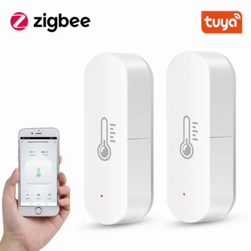Tuya SmartLife Temperature And Humidity Sensor Indoor Hygrometer Thermometer ZigBee Smart Home Support Alexa Google Assistant
Tuya SmartLife Temperature And Humidity Sensor Indoor Hygrometer Thermometer ZigBee Smart Home Support Alexa Google Assistant