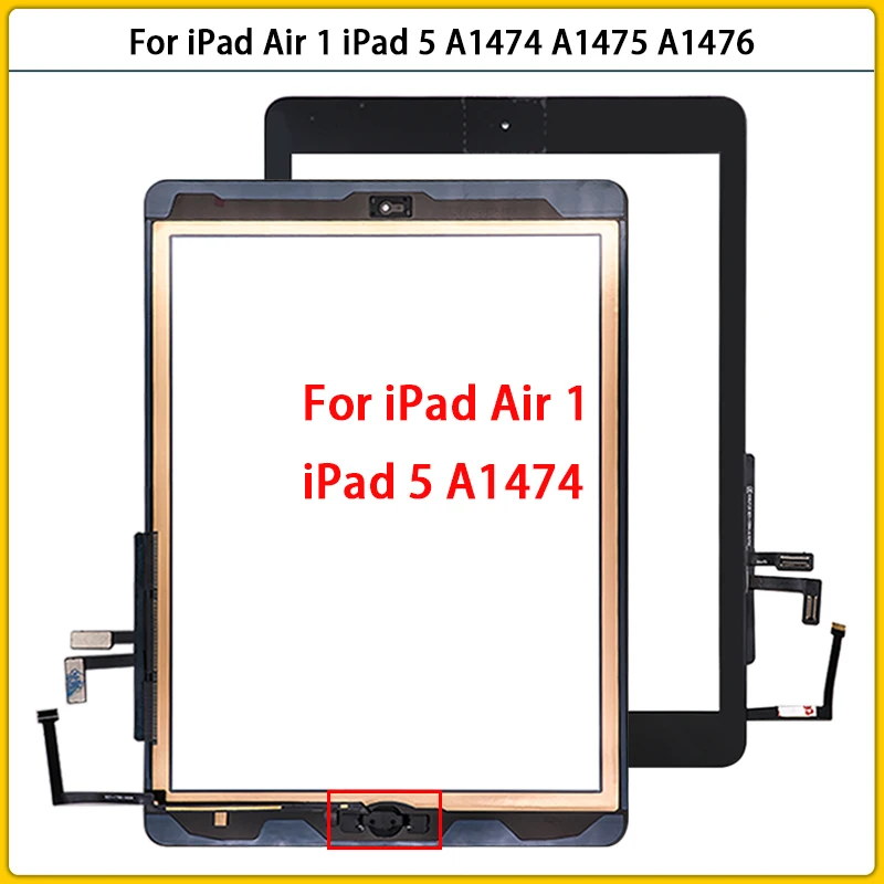 10PCS TouchScreen 9.7“ For iPad Air 1 iPad 5 A1474 A1475 A1476 Touch Screen Panel Sensor Lcd Front Glass Lens Button Replace 
10PCS TouchScreen 9.7“ For iPad Air 1 iPad 5 A1474 A1475 A1476 Touch Screen Panel Sensor Lcd Front Glass Lens Button Replace