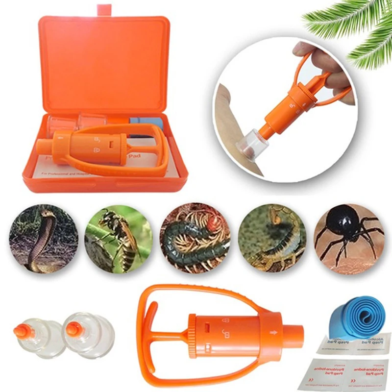 Safety Outdoor Emergency Tool Kit Emergency Snake Bite Survival Equipment Tools Set Venom Extractor Pump First Aid Kits
Safety Outdoor Emergency Tool Kit Emergency Snake Bite Survival Equipment Tools Set Venom Extractor Pump First Aid Kits