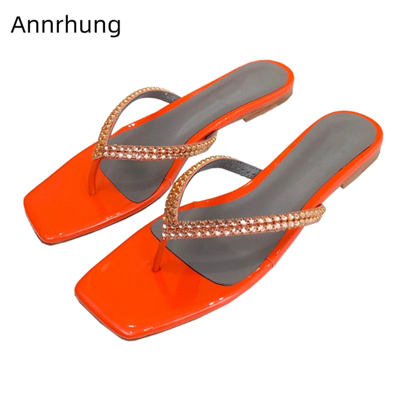 Jeweled Crystal Flip Flops Summer Flat Heel Multicolor Real Leather Slip-on Slides Rhinestone Slippers For Women
Jeweled Crystal Flip Flops Summer Flat Heel Multicolor Real Leather Slip-on Slides Rhinestone Slippers For Women